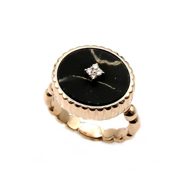 Anello Marmo Nero Portoro